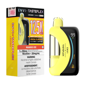 ENVI x TasteFlex Cresmo 125K Mango Ice clear tank disposable vape