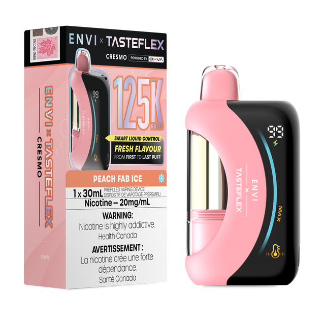 Peach Fab Ice ENVI x TasteFlex Cresmo 125K 30mL disposable