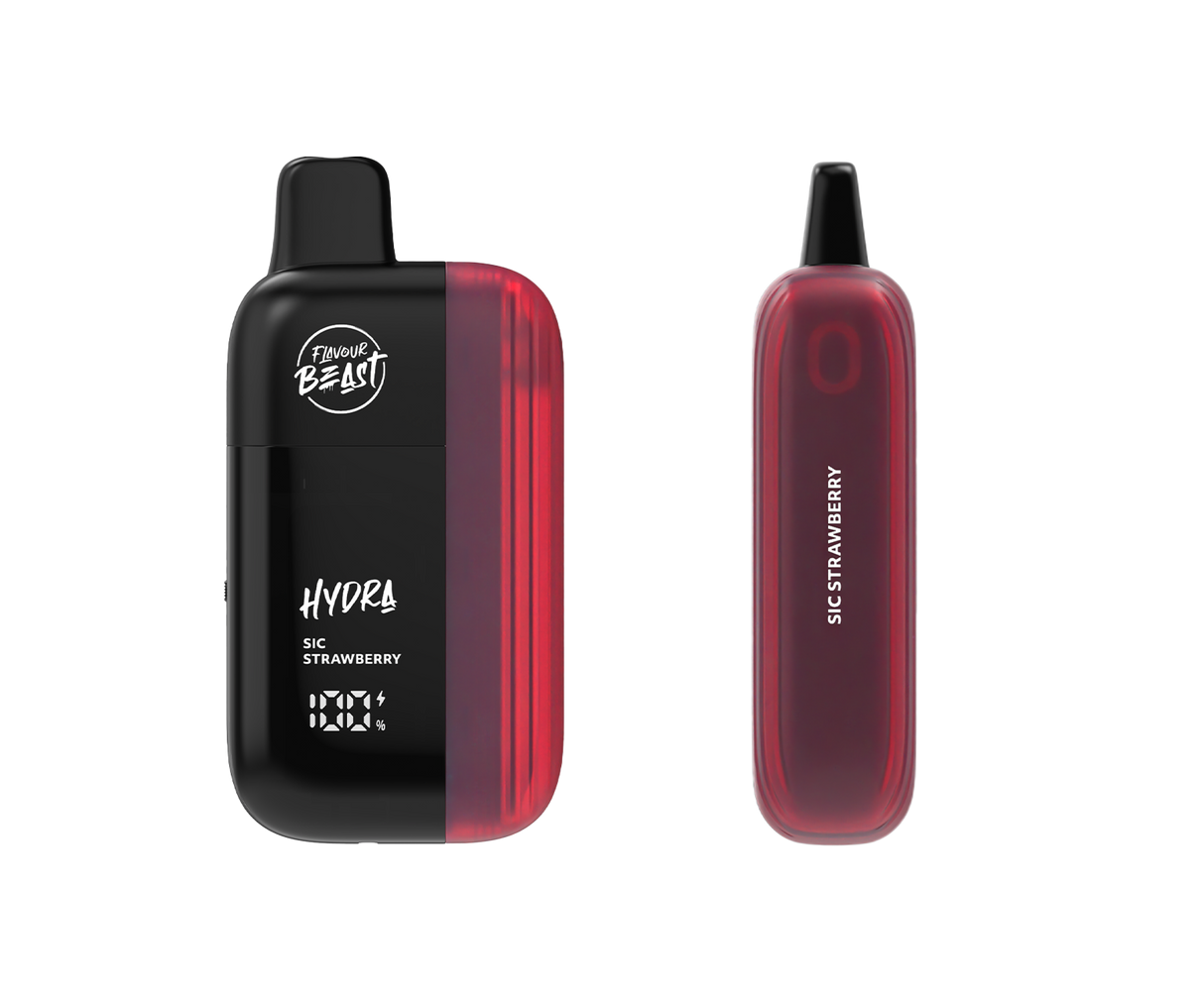 HYDRA by Flavour Beast Sic Strawberry Disposable Vape.