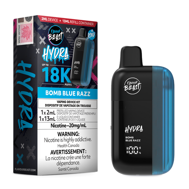 HYDRA by Flavour Beast Bomb Blue Razz Disposable Vape