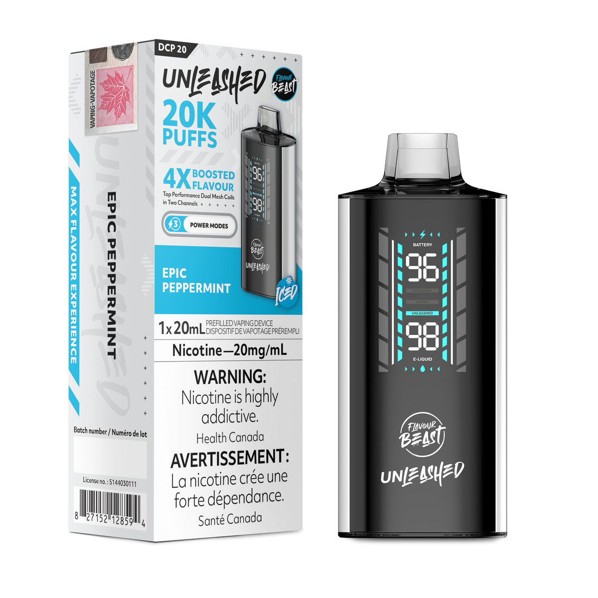 Epic Peppermint - Flavour Beast Unleashed DCP 20K Disposable