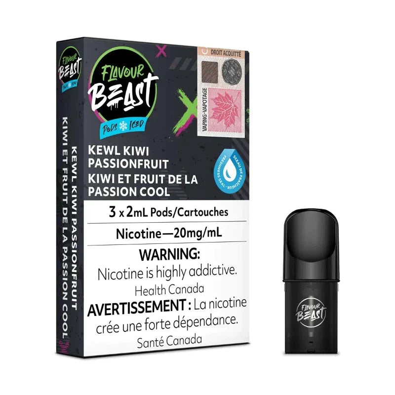 Flavour Beast Pod Pack - KEWL KIWI PASSION FRUIT