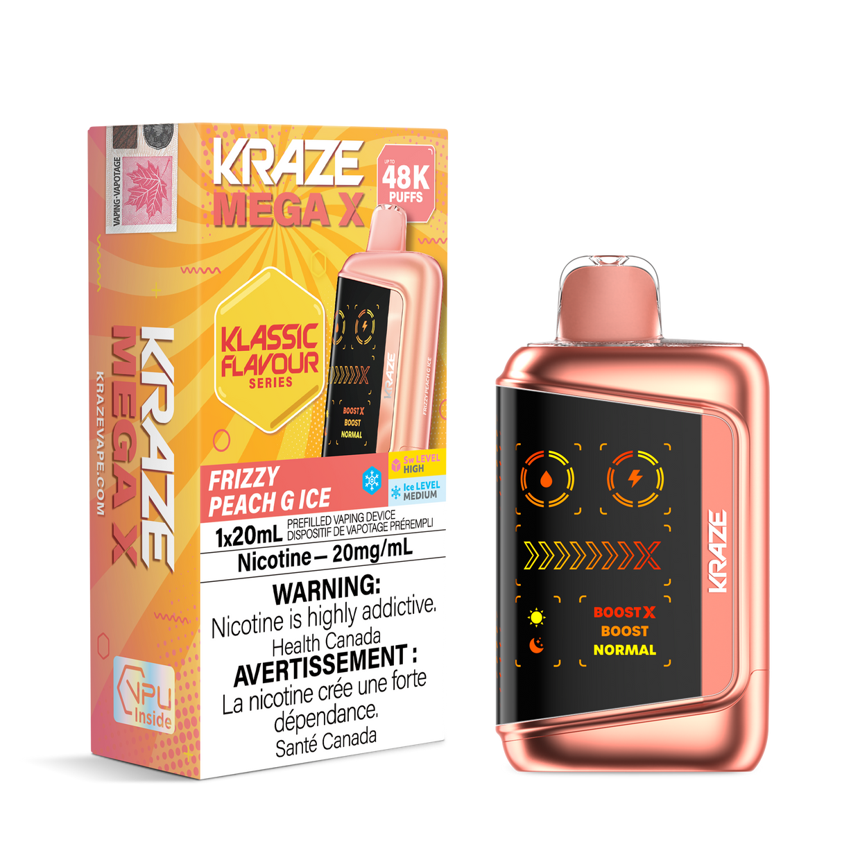 Cherry Blast G Ice - Kraze Mega X Disposable Vape