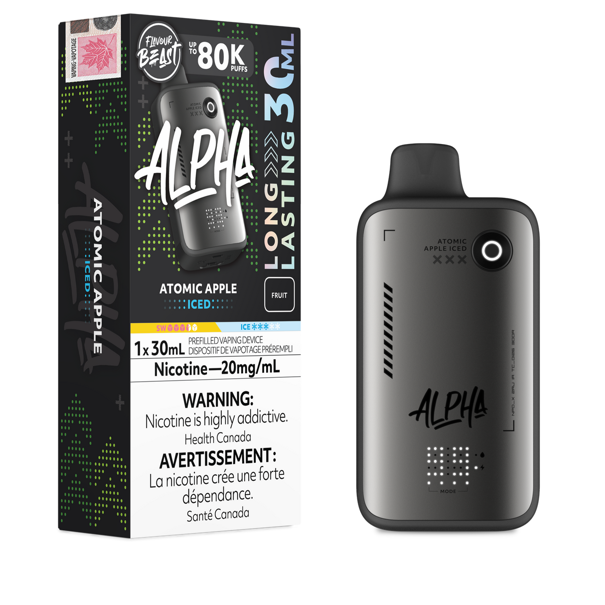 Atomic Apple Iced – Flavour Beast Alpha 80K