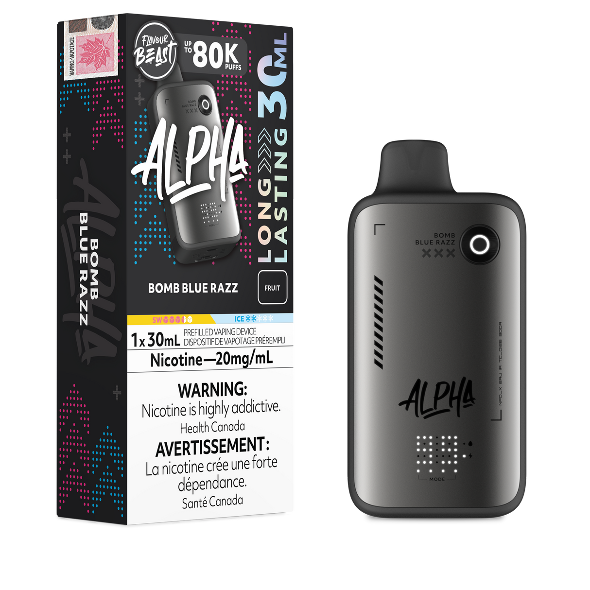 Bomb Blue Razz - Flavour Beast Alpha 80K