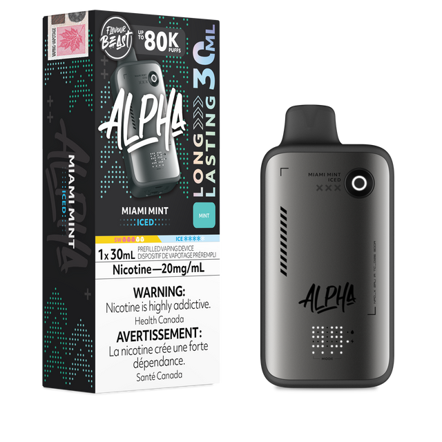 Miami Mint Iced Flavour Beast Alpha 80K Disposable Vape 80000 puffs disposable vape
