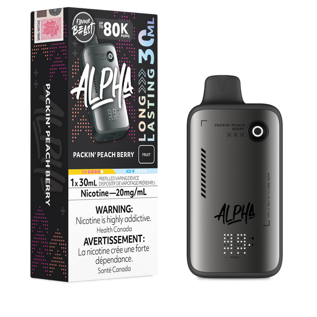 Packin Peach Berry Flavour Beast Alpha 80K Disposable Vape 80000 puffs disposable vape

