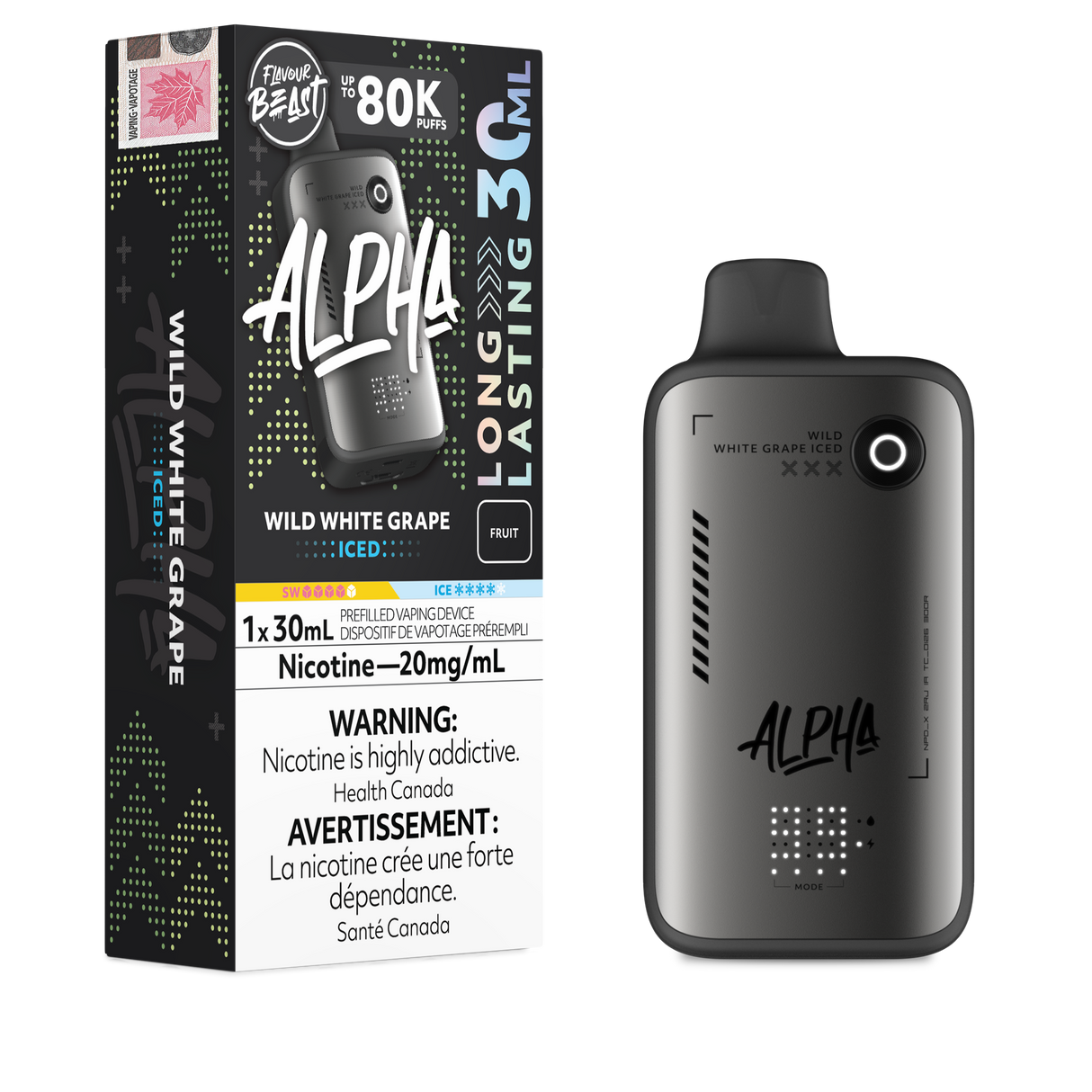 Wild White Grape Iced – Flavour Beast Alpha 80K