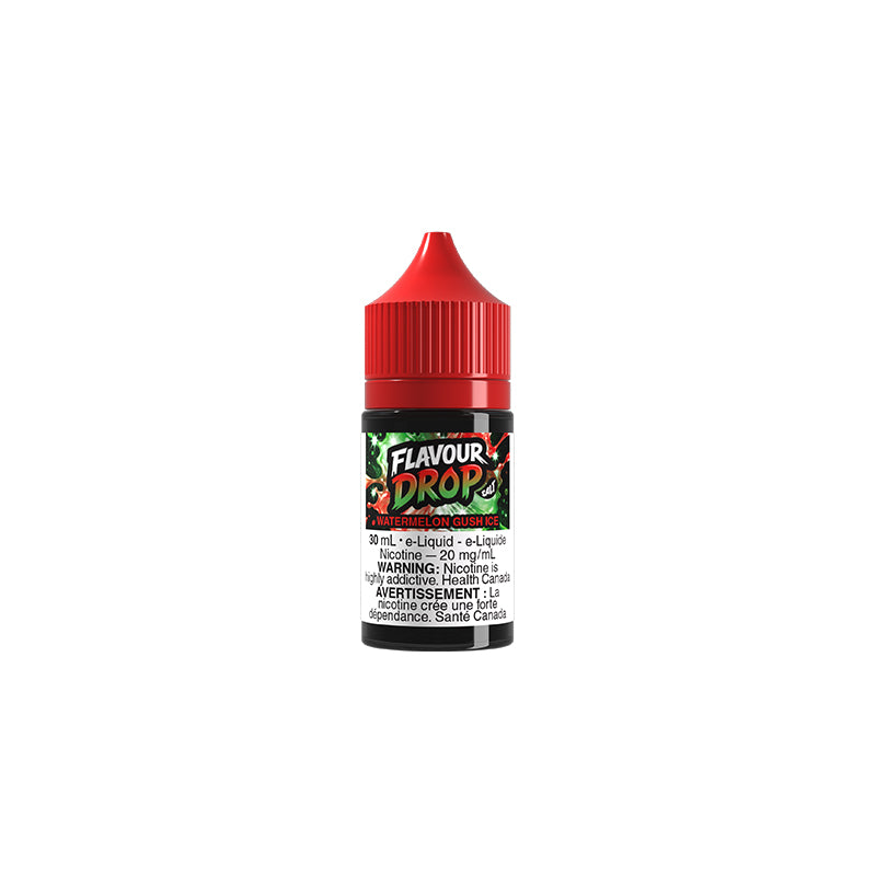 Watermelon Gush Ice Flavour Drop 30mL Nic Salt e-liquid with watermelon ice flavour