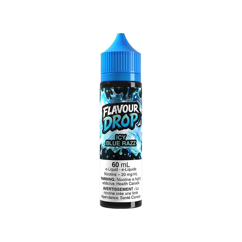 Icy Blue Razz Ice Flavour Drop 60mL Nic Salt e-liquid with blue razz ice flavour
