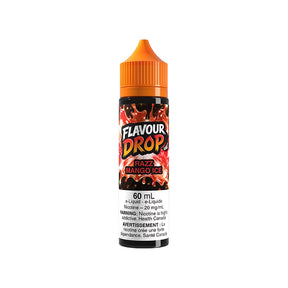 Razz Mango Ice Flavour Drop 60mL Nic Salt e-liquid with raspberry mango ice flavour