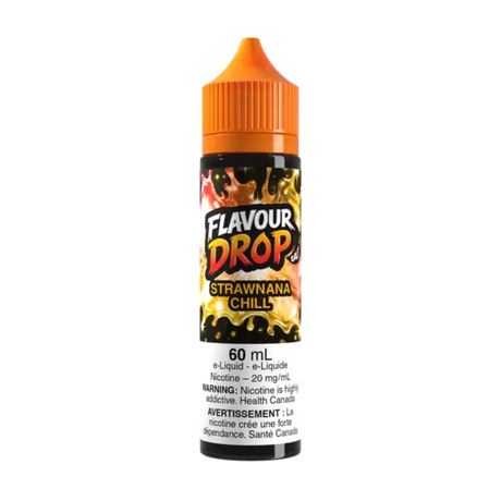 Strawnana Chill Flavour Drop 60mL Nic Salt e-liquid with strawberry banana chill flavour
