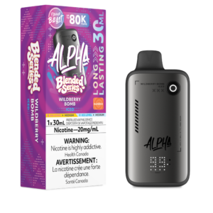 Wildberry Bomb Iced Flavour Beast Alpha 80K Disposable Vape with wildberry ice flavour