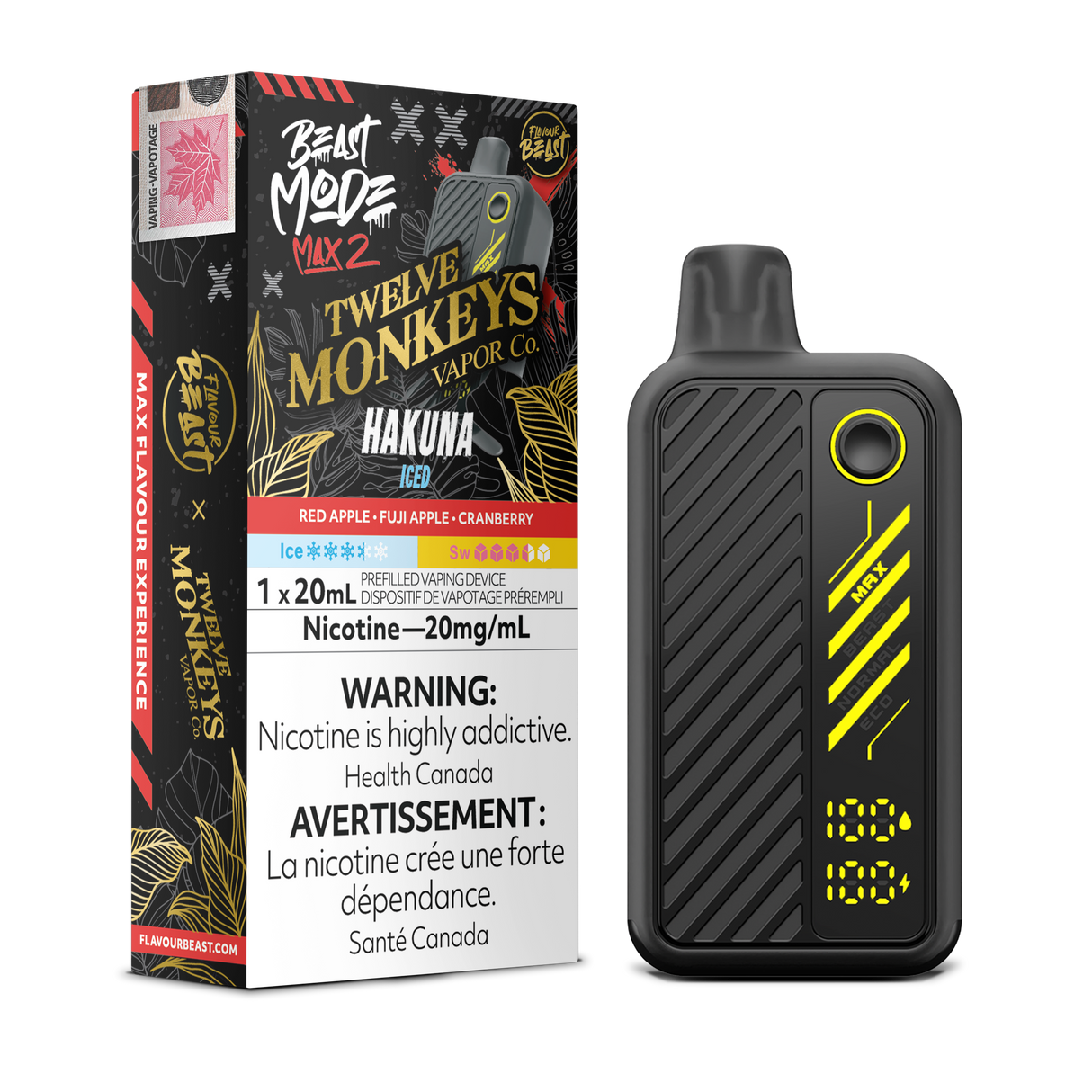 Hakuna - Flavour Beast x Twelve Monkeys Disposable Vape