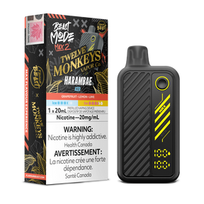 Flavour Beast Beastmode Max 2 x Twelve Monkeys – Harambae Iced, 20mg/mL, 20mL e-liquid.