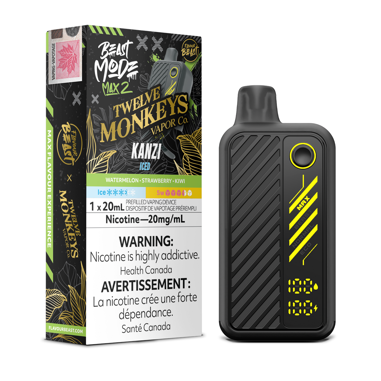 Kanzi - Flavour Beast x Twelve Monkeys Disposable Vape