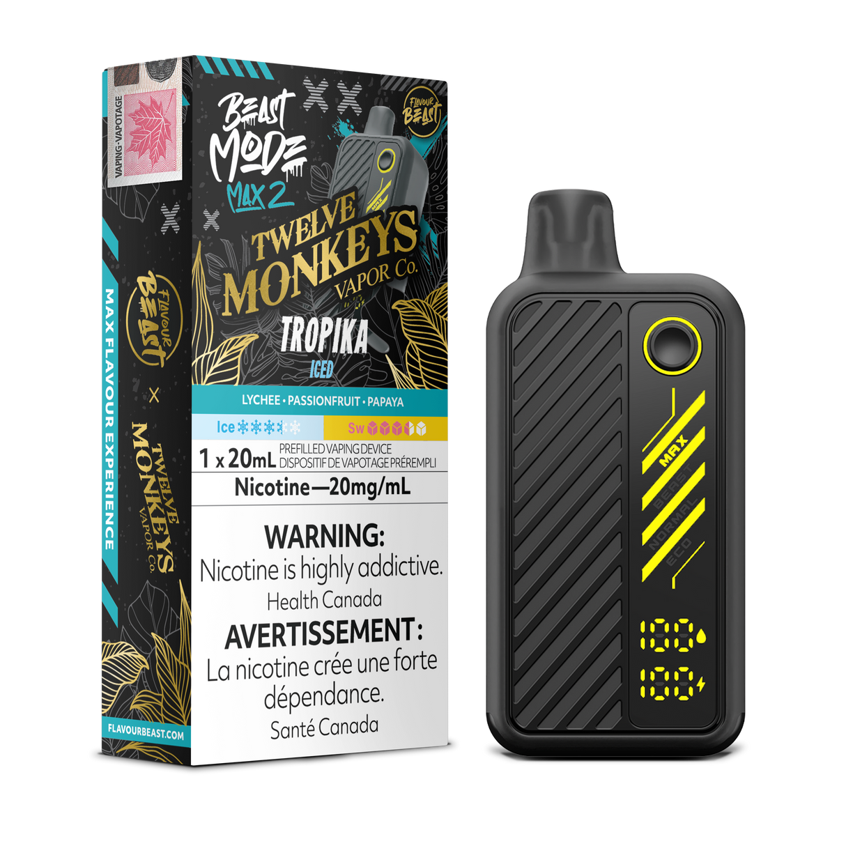 Tropika - Flavour Beast x Twelve Monkeys Disposable Vape