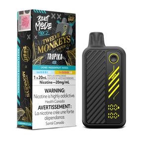 Flavour Beast Beastmode Max 2 x Twelve Monkeys – Tropika Iced, 20mg/mL, 20mL e-liquid.