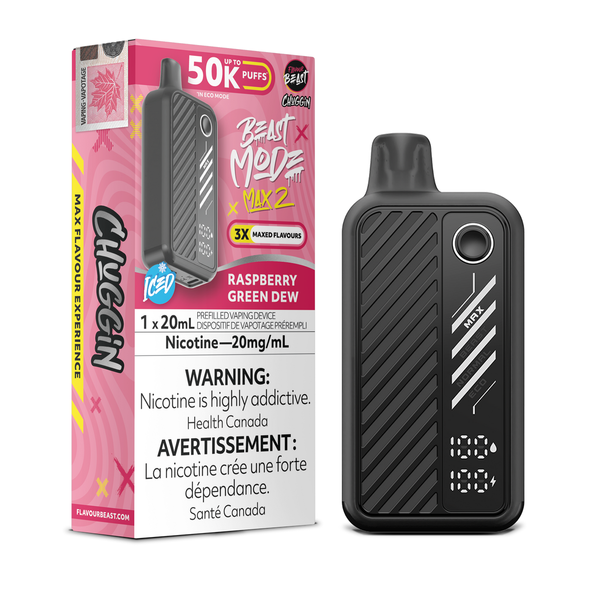 Raspberry Green Dew - Flavour Beast 50K Disposable – Quality Vapes