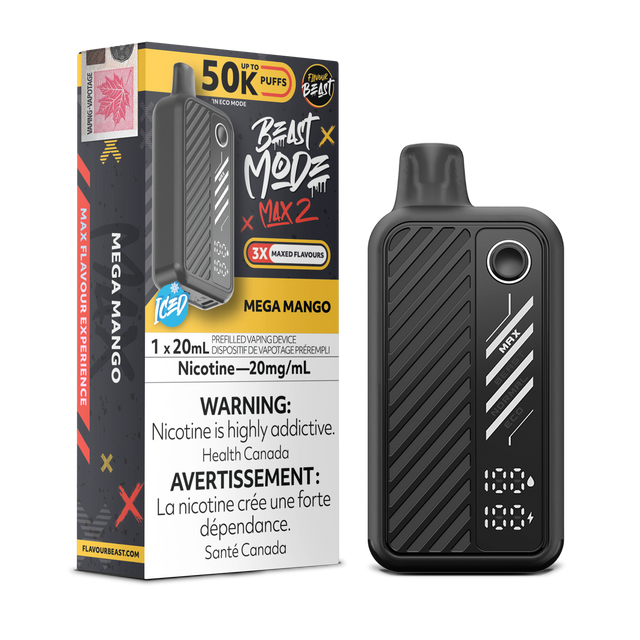 Flavour Beast 50K BeastMode Max 2 Disposable Vape - 50000 Puffs - Mega Mango