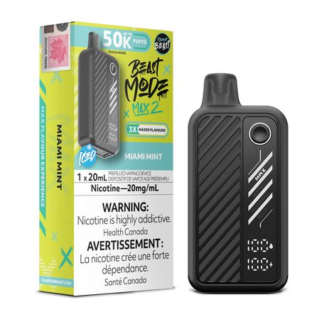 Flavour Beast 50K BeastMode Max 2 Disposable Vape - 50000 Puffs - Miami Mint