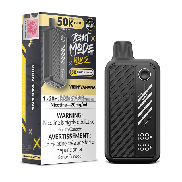 Flavour Beast 50K BeastMode Max 2 Disposable Vape - 50000 Puffs - Vibin Vanana