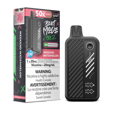 Flavour Beast 50K BeastMode Max 2 Disposable Vape - 50000 Puffs - Weekend Watermelon