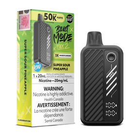 Super Sour Pineapple - Flavour Beast BeastMode Max 2 50K Disposable Vape - 20mL - 20mg/ml Nicotine strength