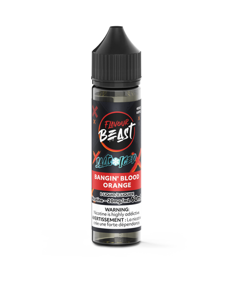 Flavour Beast E-Liquid - Bangin Blood Orange ICED - 20mg nicotine strength, 60mL capacity.