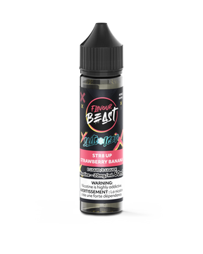 STR8 UP Strawberry Banana Iced - Flavour Beast Vape Juice E-Liquid Nic Salt 60ml