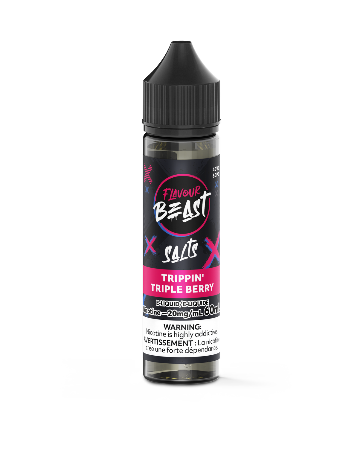 Flavour Beast Salt Juice E-Liquid - Trippin' Triple Berry