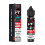 Flavour Beast E-Liquid - Bangin Blood Orange ICED - 20mg nicotine strength, 60mL capacity, bold citrus and icy finish iced salt vape juice.