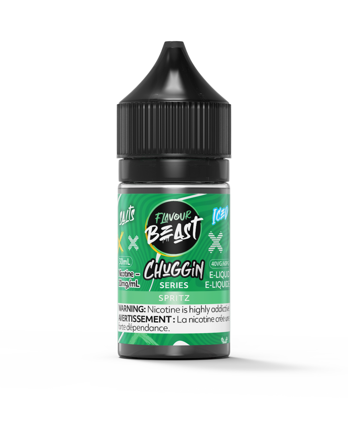 Spritz Iced Chuggin Series Salt Flavour Beast Juice E-Liquid gorilla bottle