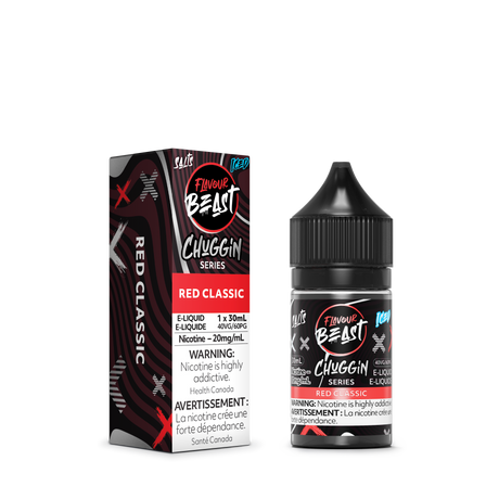 Red Classic Iced Chuggin Series Salt Flavour Beast Juice E-Liquid 30ml Pack