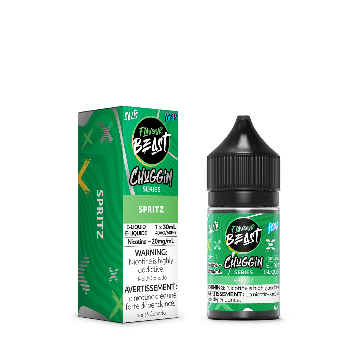 Spritz Iced Chuggin Series Salt Flavour Beast Juice E-Liquid Pack