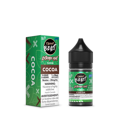 Cocoa Iced - Extreme Mint Fuzion E-Liquid by Flavour Beast, 30ml, 20mg/ml nicotine strength, 40VG/60PG