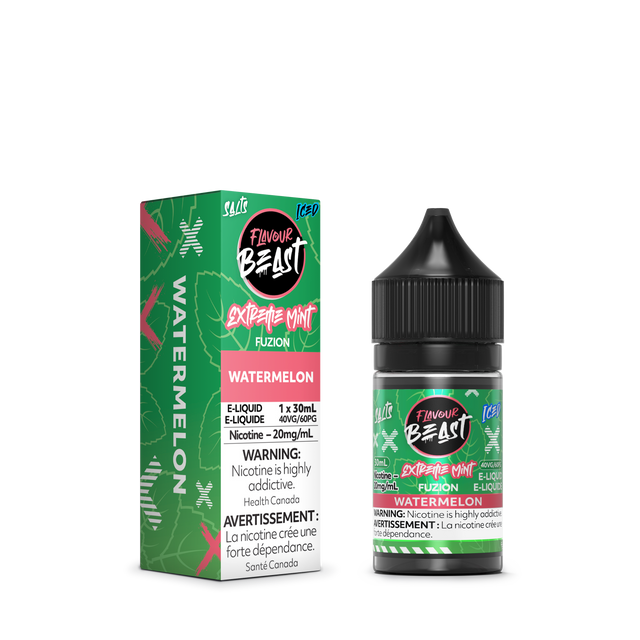 Watermelon Iced - Extreme Mint Fuzion Flavour Beast Juice E-Liquid 30ml, 20mg/ml, 40VG/60PG