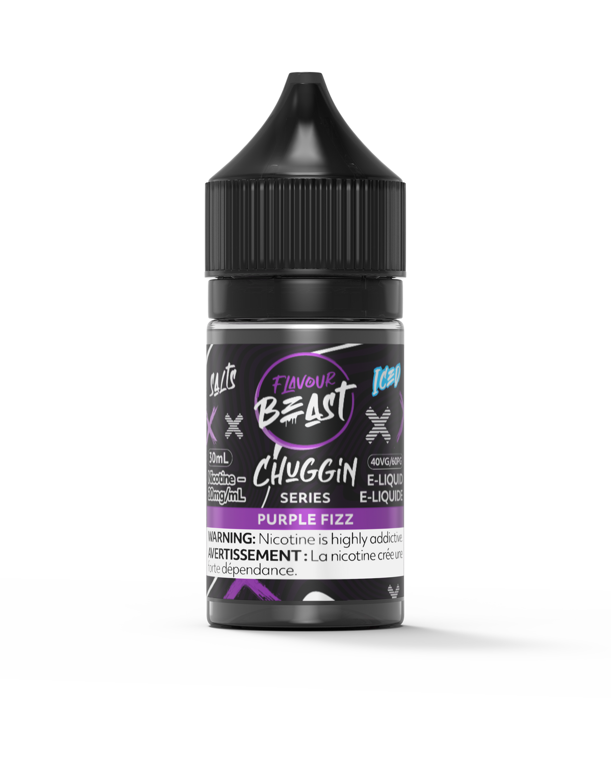 Purple Fizz Iced Chuggin Series Salt Flavour Beast Juice E-Liquid