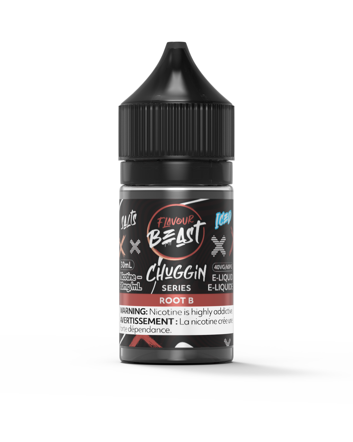 Root B Iced Chuggin Series Salt Flavour Beast Juice E-Liquid 30ml Gorilla Bottle