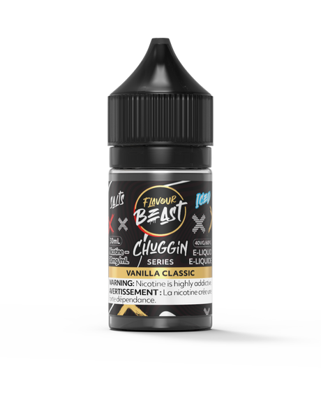 Vanilla Classic Iced Chuggin Series Salt Flavour Beast Juice E-Liquid gorilla bottle