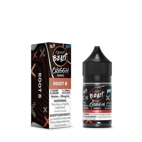 Root B Iced Chuggin Series Salt Flavour Beast Juice E-Liquid 30ml Pack