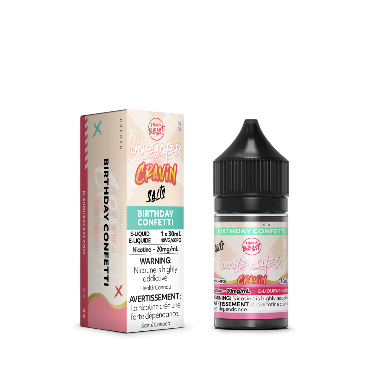 Flavour Beast Juice Birthday Confetti Salt E-Liquid - Cravin Series - 30mL