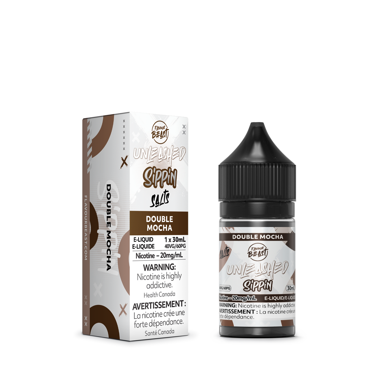 Flavour Beast Juice Double Mocha Salt E-Liquid - Sippin Series - 30mL