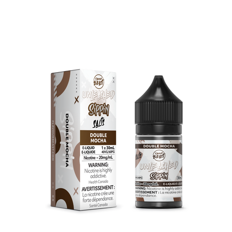 Flavour Beast Juice Double Mocha Salt E-Liquid - Sippin Series - 30mL