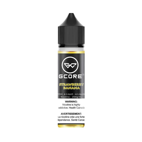 GCORE Strawberry Banana 60mL Nic Salt E-Liquid with 20mg