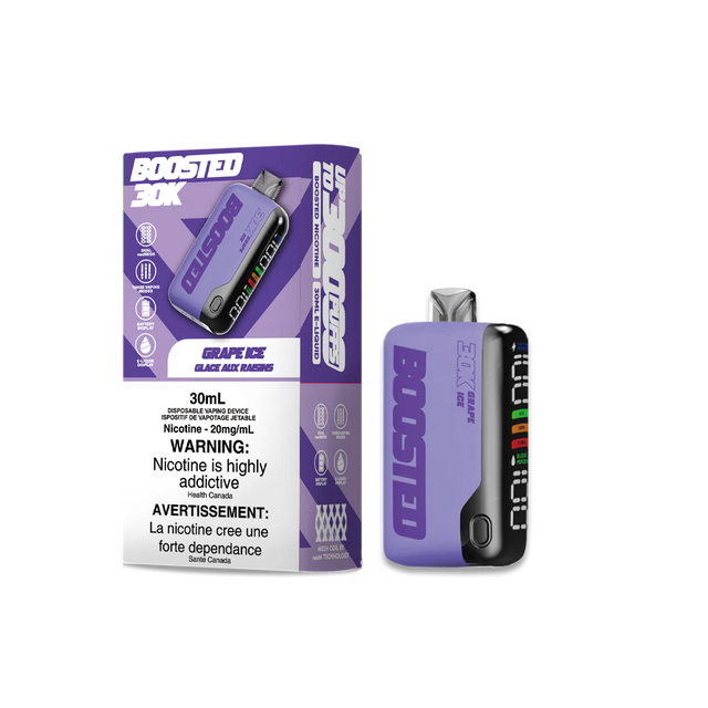 BOOSTED 30K Disposable Vape Grape Ice flavour