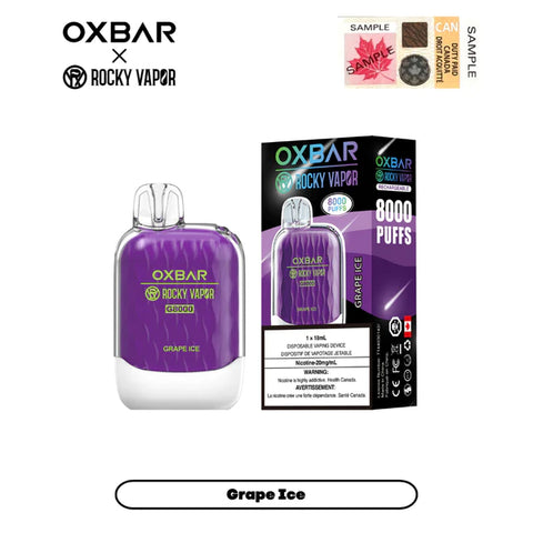 Rocky Vapor OXBAR G-8000 - Grape Ice