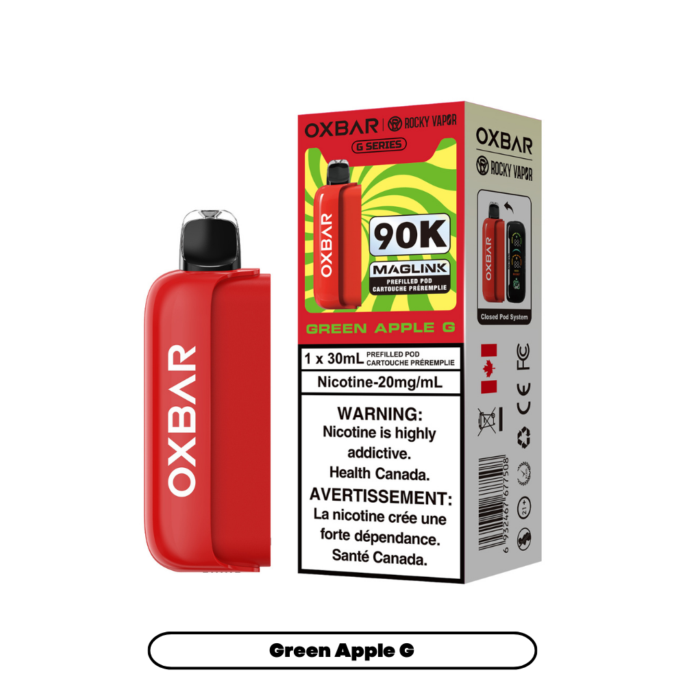 Rocky Vapor Oxbar Maglink Prefilled Pods - G Series - Green Apple G