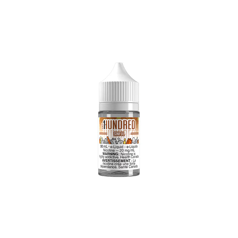 SINFUL Nic Salt Vape Juice By Hundred