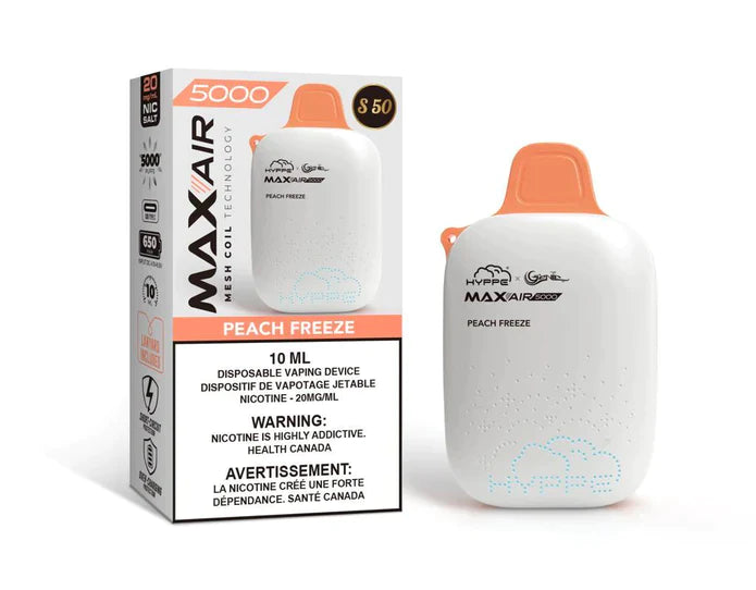HYPPE GENIE MAX AIR - PEACH FREEZE  (SYNTHETIC)
